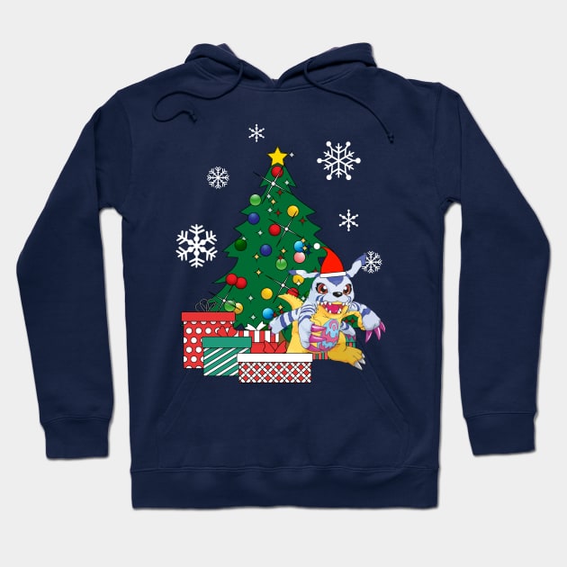 Gabumon Around The Christmas Tree Hoodie by Nova5